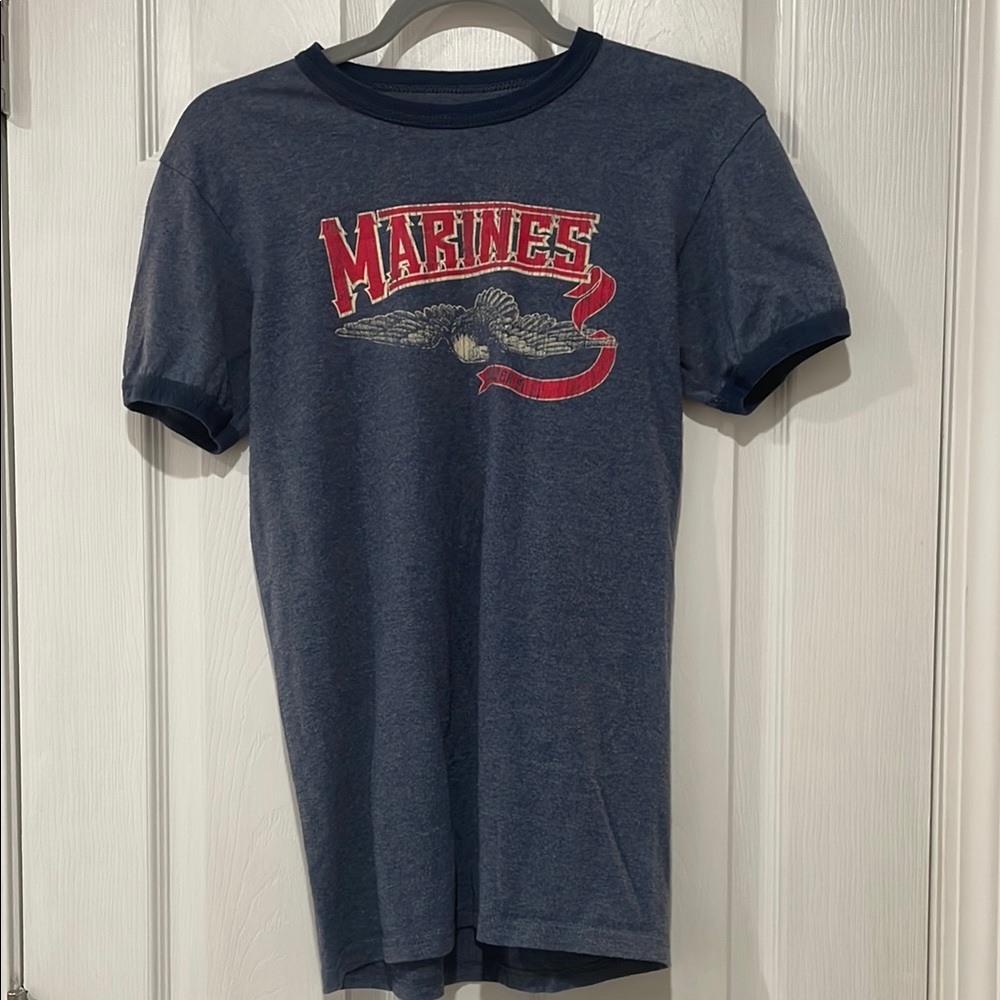 Marines Graphic T-Shirt / Blue